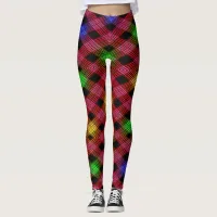 Gingham Checkered Multicolored Leggings