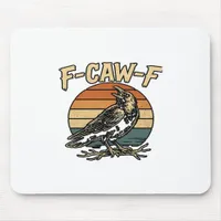 Humor Gothic F Caw F Funny Crow Creative Style Mouse Pad
