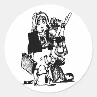 Supermom: A Mom Who Does It All Classic Round Sticker