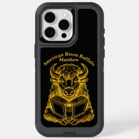 Bison Reading a Book With Curious Expression iPhone 15 Pro Max Case