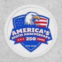 Bold USA 250th Anniversary Eagle Shield Emblem Patch