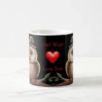 Personalized Names with Owl Love Play on Words Coffee Mug