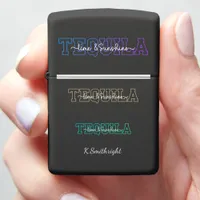 Tequila Time & Sunshine Stacked Zippo Lighter