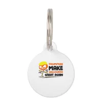 Trumpkin Pumpkin Halloween Classic Pet ID Tag