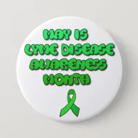 May is Lyme Disease Awareness Month Button