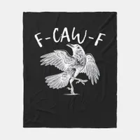 F-Caw-F Raven Retro Classic Fleece Blanket