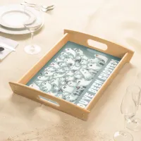 Funny You've Been Ghosted! Ghosts in Graveyard Serving Tray