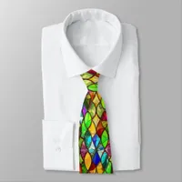 Bright Stained Glass Statement Neck Tie