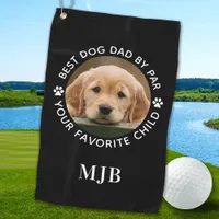 Custom Pet Dog Photo Personalized Monogram   Golf Towel