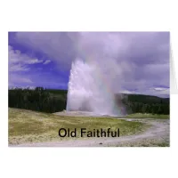 Old Faithful in Yellowstone National Park