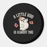 Cute Halloween Pregnancy Announcement Magnet