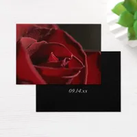 Elegant Red Rose Thank You Wedding Favor Tags