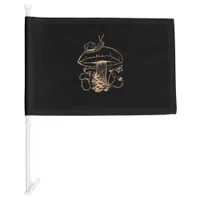 Cottagecore Aesthetic Mushroom Snail Goblincore My Car Flag
