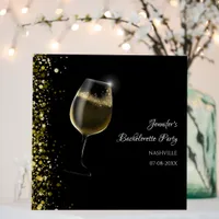 Girls weekend mocktail bachelorette party gold foam board