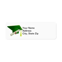 Graduation Class of 20?? Green Address Label