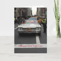 Santa in New York City, Christmas Card