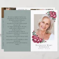 Budget 4-page Minimalist Funeral Program