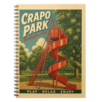 Burlington, Iowa Crapo Park Play Relax Retro Notebook