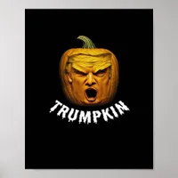 Trumpkin – Funny Donald  Pumpkin Halloween  Poster