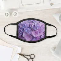 Pretty Purple Hydrangea Flower Bloom Face Mask