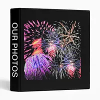 Fireworks Display 3 Ring Binder