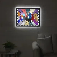 1950s Retro Couples Dancing  LED Sign