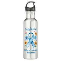 Addison's Disease Awareness | Blue Ribbon Stainless Steel Water Bottle