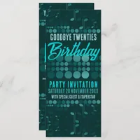 Goodbye 20s Birthday Adult Dance Party  Invitation