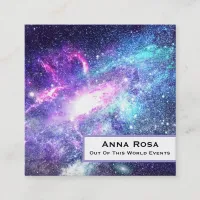 *~* Universe Nebula Stars .  Galaxy Cosmos Square Business Card