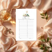 Pearls and Prosecco Wedding A to Z Bridal Game