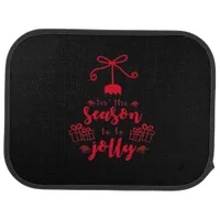 Christmas Calligraphy - Tis The Season Car Floor Mat