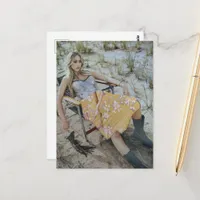 Relax at the Beach Collage Postcard