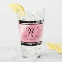 Elegant 2nd 5th Rose Quartz Wedding Anniversary Glass