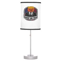 Trumpkin Or Treat Halloween - Political Costume Cl Table Lamp