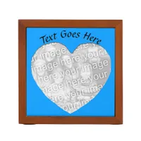 Desk Organizer - Blue Heart photo Frame