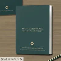 Custom Income Tax Folders with Pockets