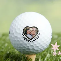 Daddy Photo Heart  Golf Balls