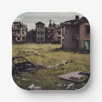  Abandoned Buildings | Post Apocalypse Destruction Paper Plates