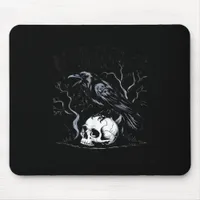 Crow, F-Caw-F Funny Bird Moon Gothic Adult Humor Mouse Pad