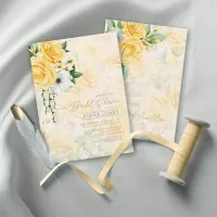 Rose Garden Bridal Shower Yellow ID764 Invitation