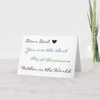 Dear Dad | Wishing You an Awesome Birthday Card