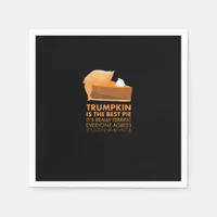 Funny  Tshirt Pumpkin Pie Thanksgiving Fall Napkins