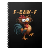 F-Caw-F Gothic Crow Humor Funny Vintage Style Notebook