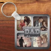 4 Photo - Happy Father’s Day Metal Theme Keychain