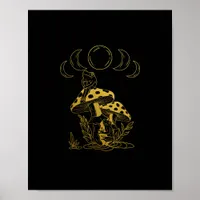 Aesthetic Goblincore And Cottagecore Mushroom Crea Poster