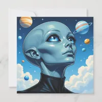 Beautiful Extraterrestrial Alien Being Cards