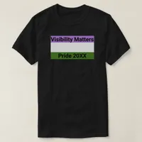 Visibility Matters Genderqueer Pride Flag, City T-Shirt