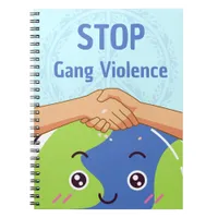 Stop Gang Violence Handshake for Peace Notebook