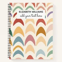 Watercolor Boho Rainbow Notebook