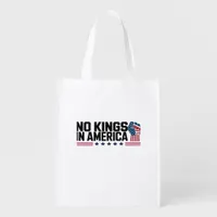 No Kings In America USA Creative Casual Grocery Bag